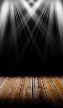 Lighting on a wooden floor